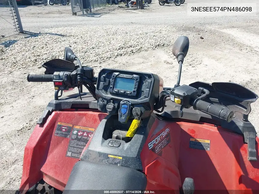 2023 Polaris Sportsman VIN: 3NESEE574PN486098 Lot: 45592537