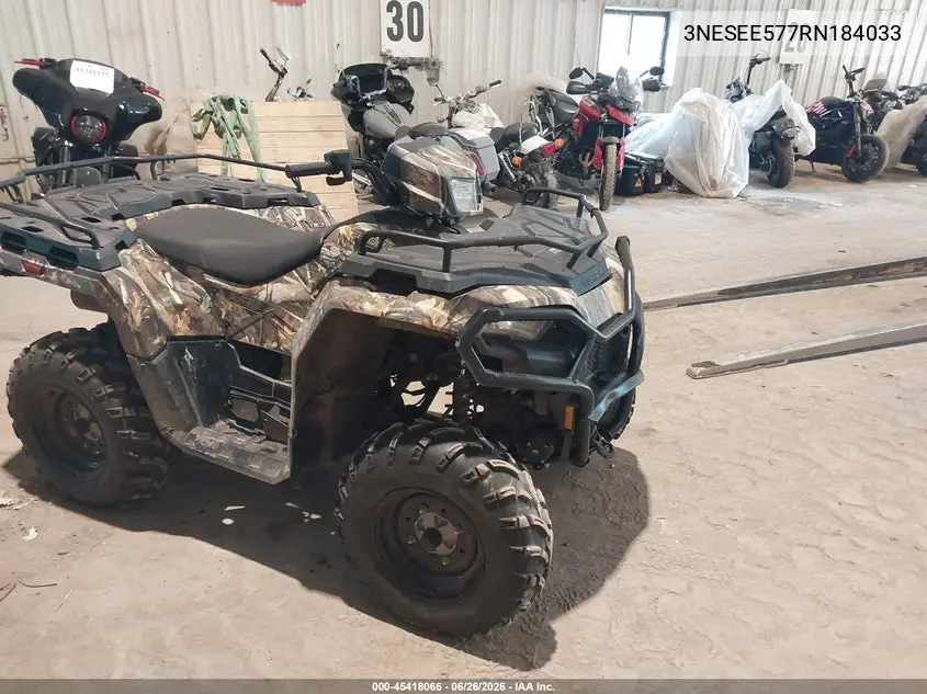 2024 Polaris Sportsman VIN: 3NESEE577RN184033 Lot: 45418066