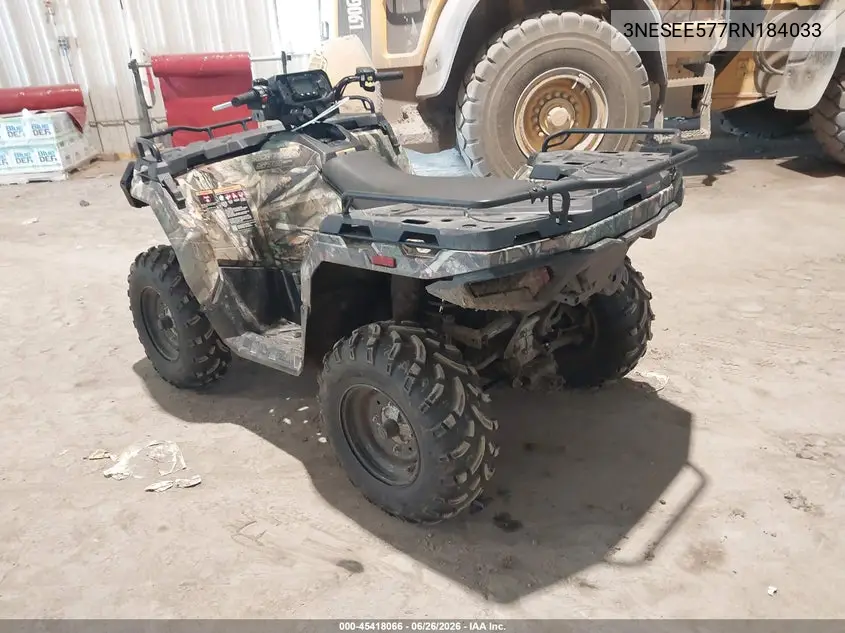 2024 Polaris Sportsman VIN: 3NESEE577RN184033 Lot: 45418066
