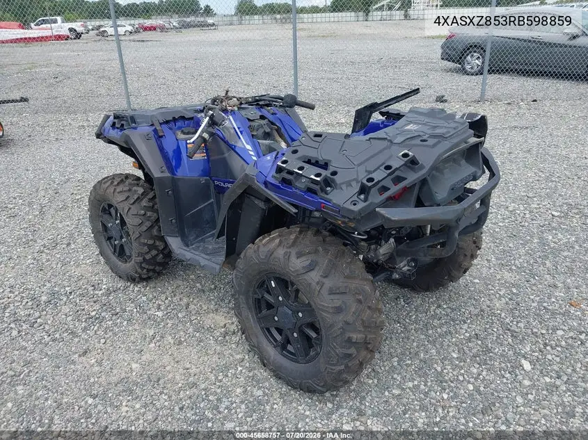 2024 Polaris Sportsman 850 Ultimate Trail Le VIN: 4XASXZ853RB598859 Lot: 45658757