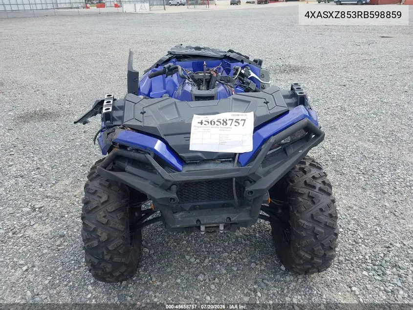 2024 Polaris Sportsman 850 Ultimate Trail Le VIN: 4XASXZ853RB598859 Lot: 45658757
