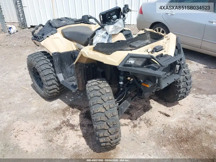 2025 Polaris Sportsman 850 VIN: 4XASXA851SB034523 Lot: 45021506