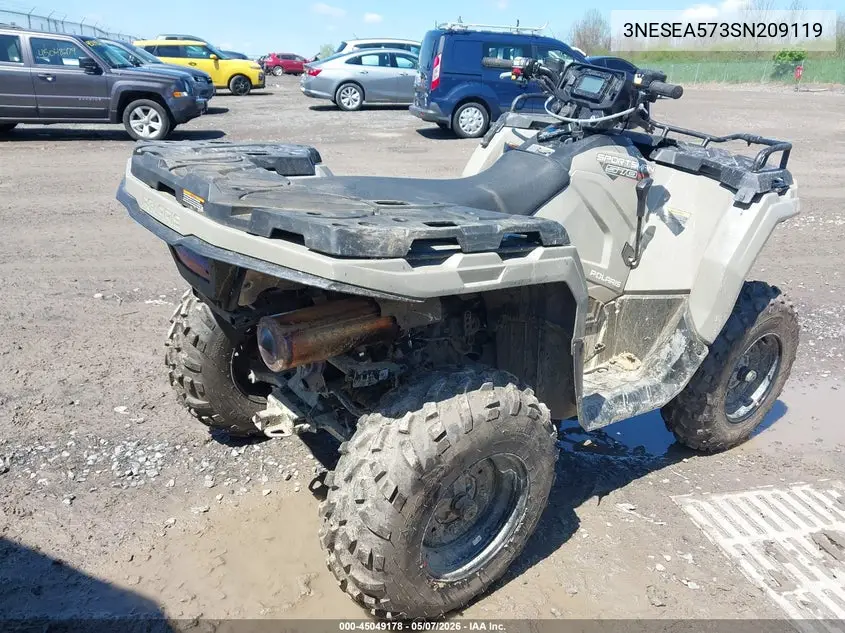 2025 Polaris Sportsman 570 VIN: 3NESEA573SN209119 Lot: 45049178
