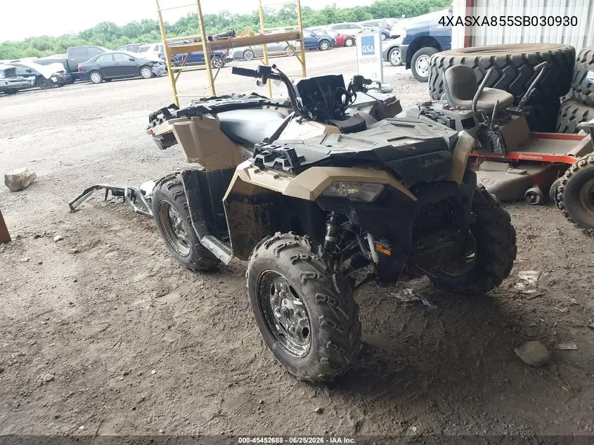 2025 Polaris Sportsman 850 VIN: 4XASXA855SB030930 Lot: 45452688