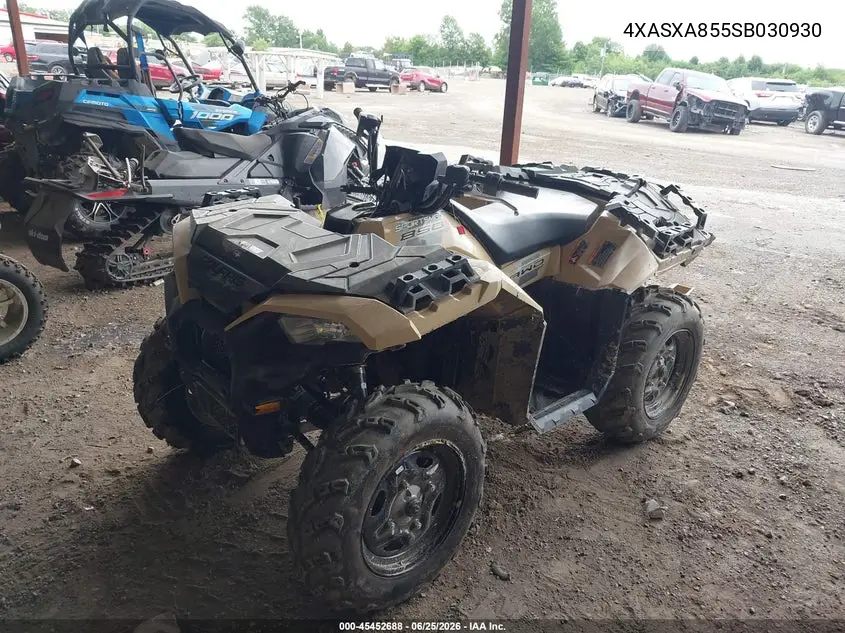 2025 Polaris Sportsman 850 VIN: 4XASXA855SB030930 Lot: 45452688