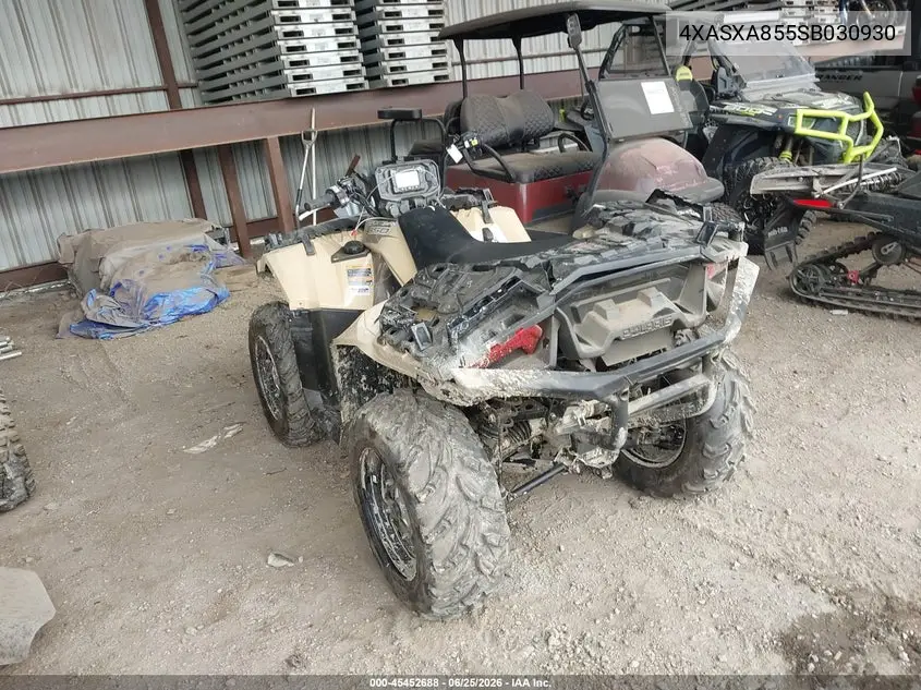 2025 Polaris Sportsman 850 VIN: 4XASXA855SB030930 Lot: 45452688