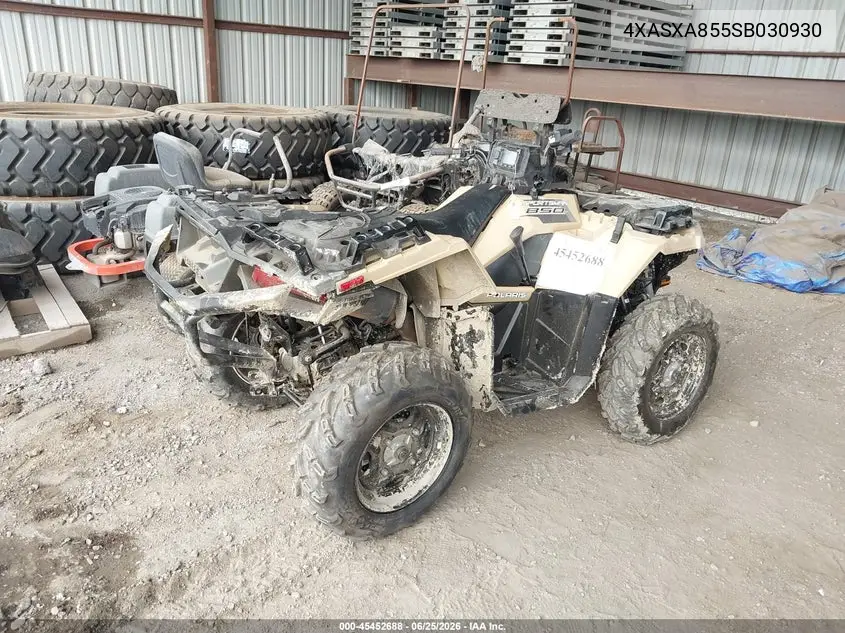 2025 Polaris Sportsman 850 VIN: 4XASXA855SB030930 Lot: 45452688