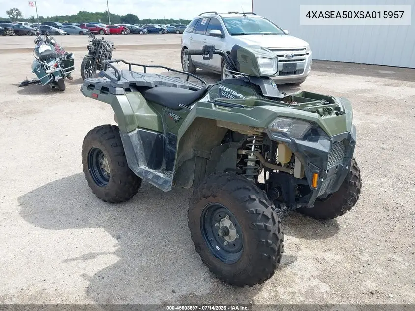 2025 Polaris Sportsman 450 H.o. VIN: 4XASEA50XSA015957 Lot: 45603897