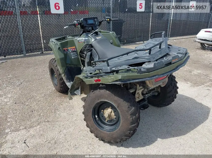 2025 Polaris Sportsman 450 H.o. VIN: 4XASEA50XSA015957 Lot: 45603897