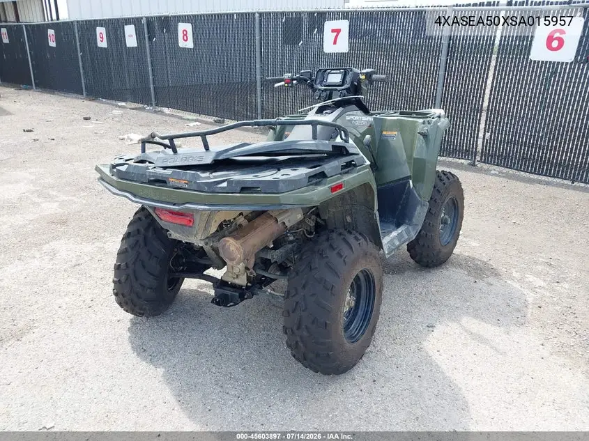 2025 Polaris Sportsman 450 H.o. VIN: 4XASEA50XSA015957 Lot: 45603897