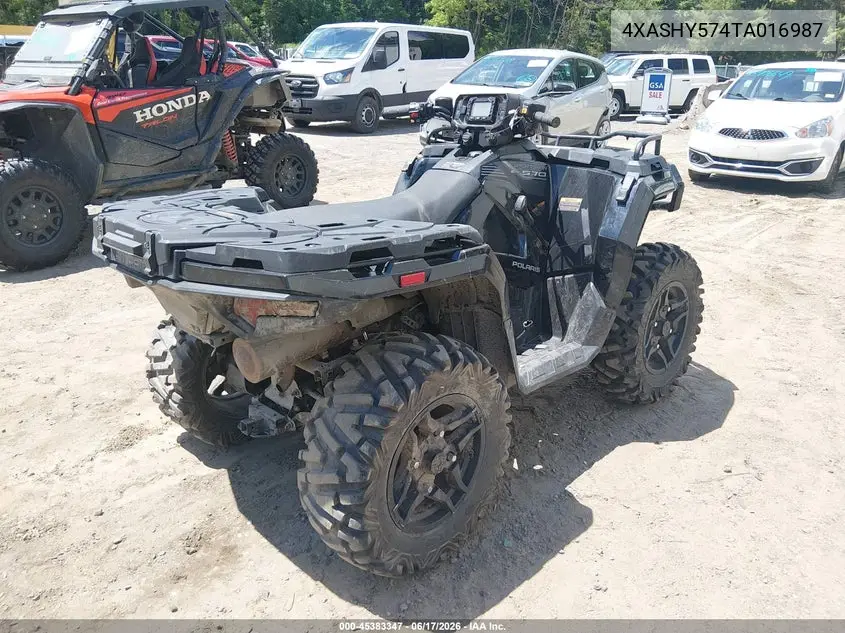 2026 Polaris Sportsman Trail 570 VIN: 4XASHY574TA016987 Lot: 45383347