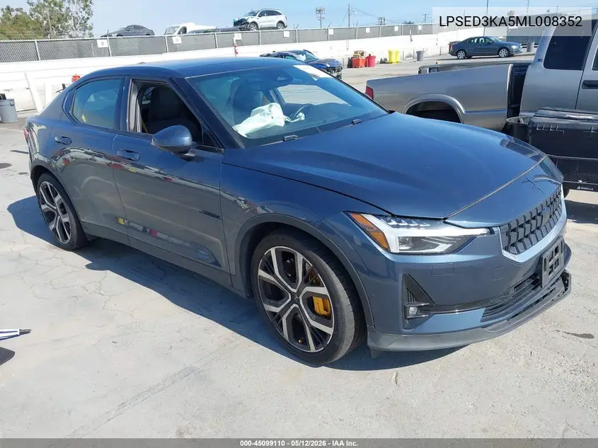 2021 Polestar 2 Launch Edition VIN: LPSED3KA5ML008352 Lot: 45099110