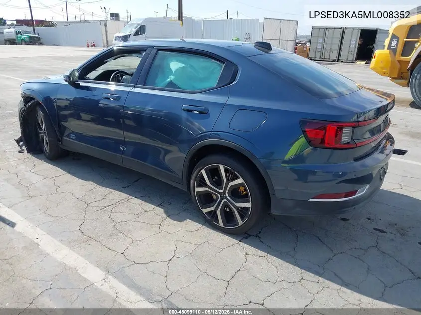 2021 Polestar 2 Launch Edition VIN: LPSED3KA5ML008352 Lot: 45099110