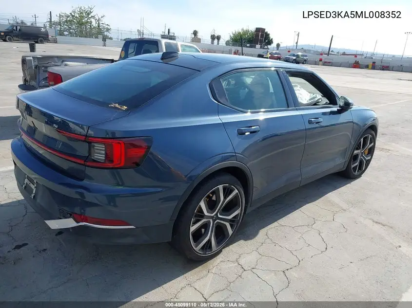 2021 Polestar 2 Launch Edition VIN: LPSED3KA5ML008352 Lot: 45099110