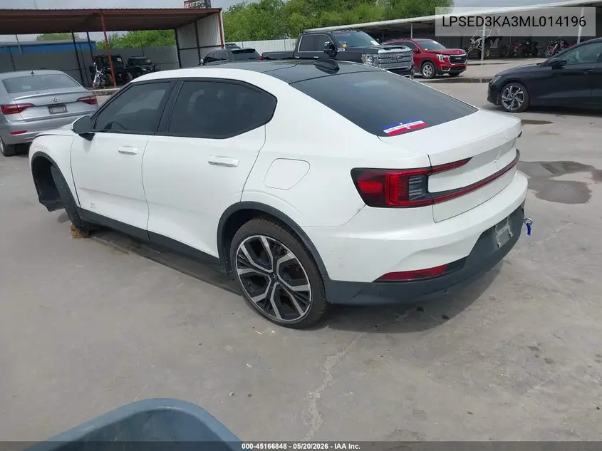 2021 Polestar 2 Launch Edition VIN: LPSED3KA3ML014196 Lot: 45166848