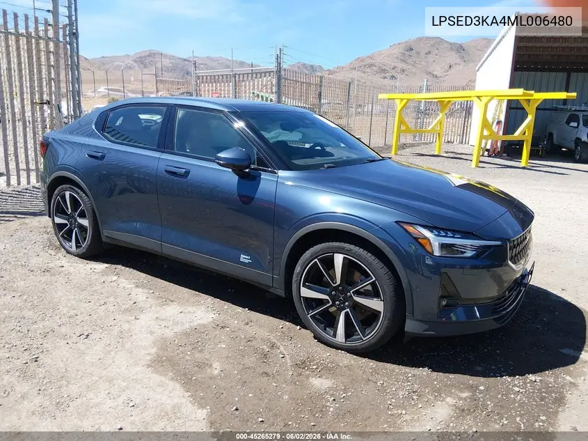 2021 Polestar 2 Launch Edition VIN: LPSED3KA4ML006480 Lot: 45265279