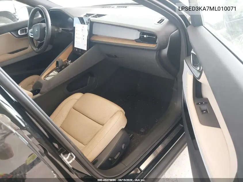 2021 Polestar 2 Launch Edition VIN: LPSED3KA7ML010071 Lot: 45375696