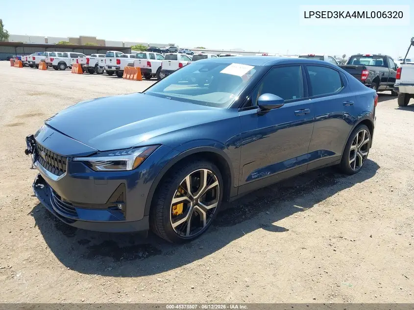 2021 Polestar 2 Launch Edition VIN: LPSED3KA4ML006320 Lot: 45378507