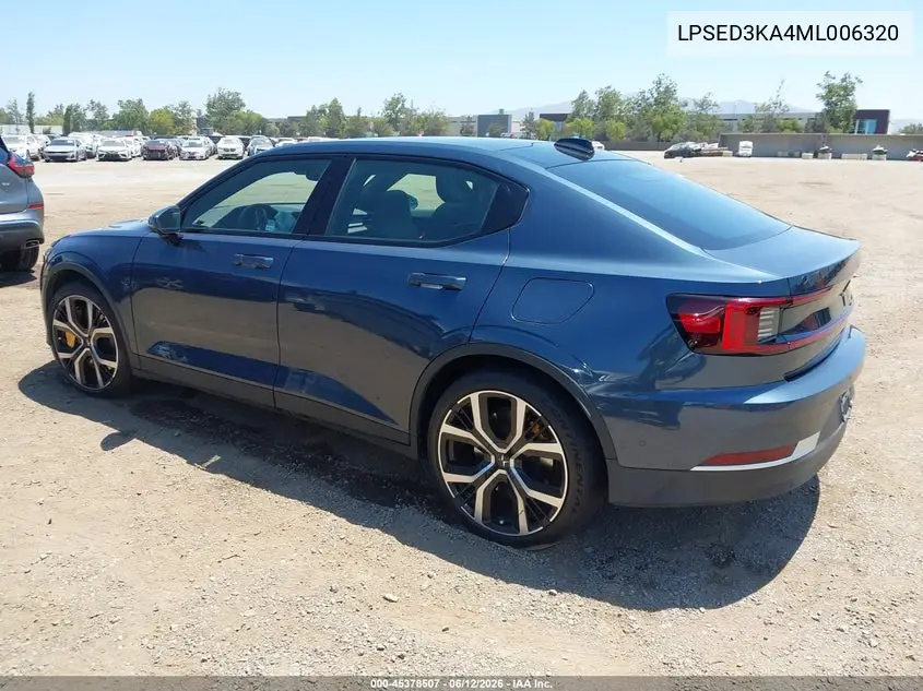 2021 Polestar 2 Launch Edition VIN: LPSED3KA4ML006320 Lot: 45378507