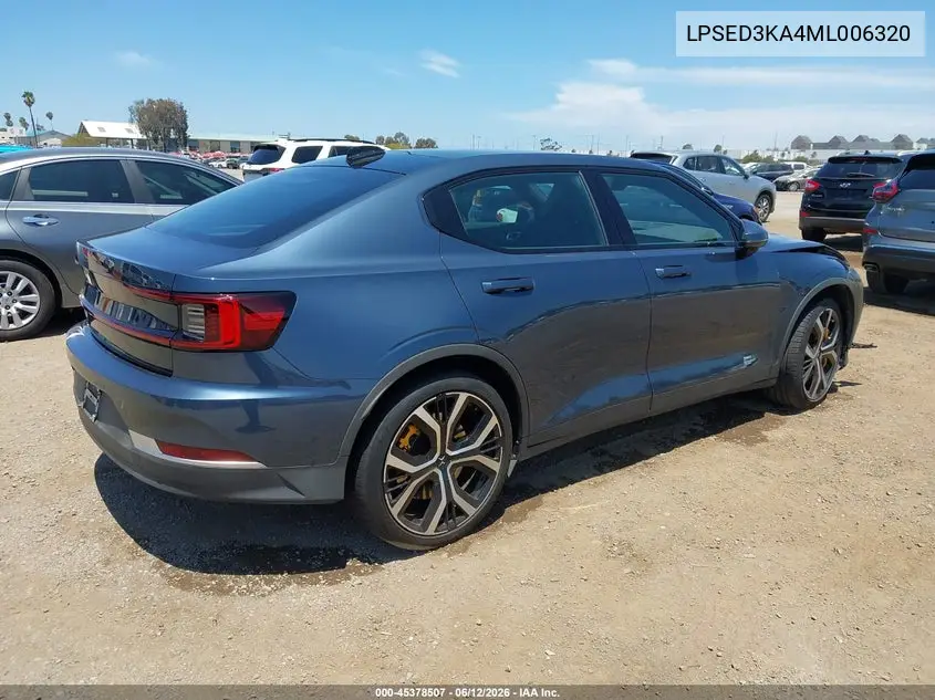 2021 Polestar 2 Launch Edition VIN: LPSED3KA4ML006320 Lot: 45378507