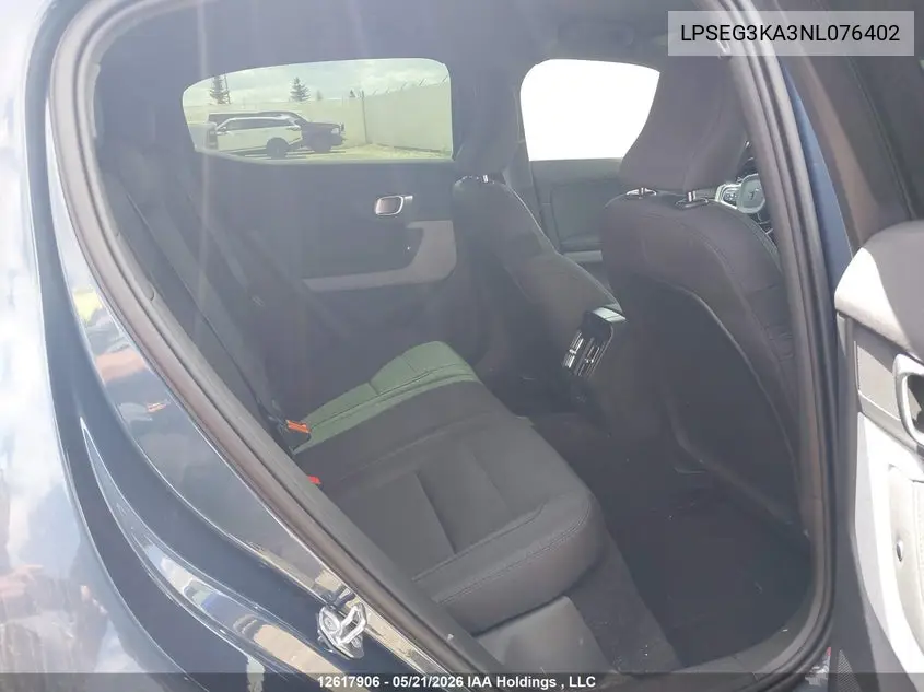 2022 Polestar 2 VIN: LPSEG3KA3NL076402 Lot: 12617906