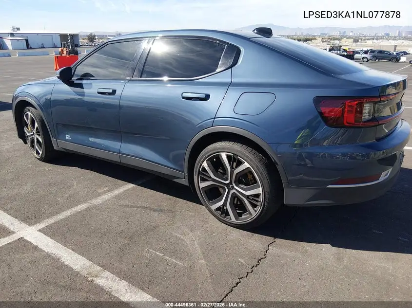 2022 Polestar 2 Long Range Dual Motor VIN: LPSED3KA1NL077878 Lot: 44496361