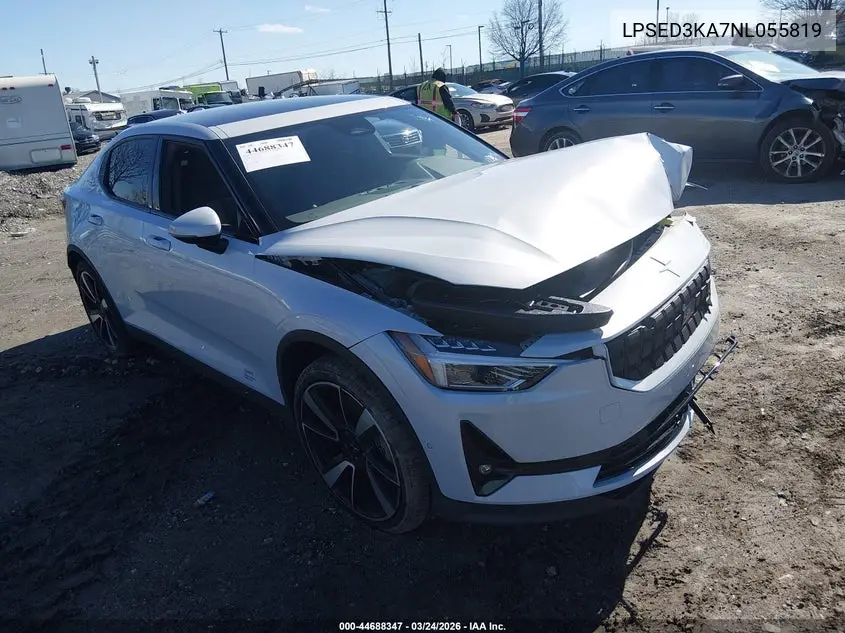 2022 Polestar 2 Long Range Dual Motor VIN: LPSED3KA7NL055819 Lot: 44688347