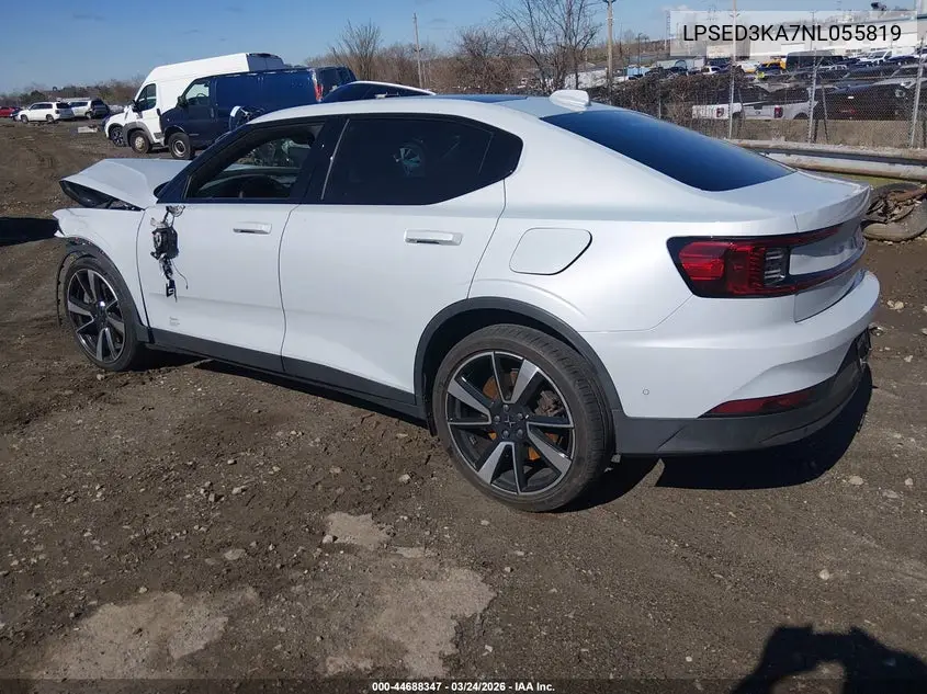 2022 Polestar 2 Long Range Dual Motor VIN: LPSED3KA7NL055819 Lot: 44688347