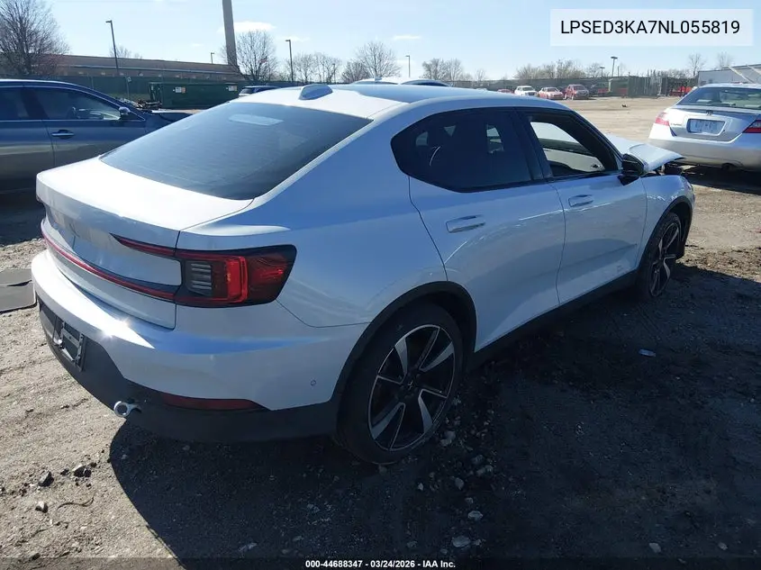 2022 Polestar 2 Long Range Dual Motor VIN: LPSED3KA7NL055819 Lot: 44688347