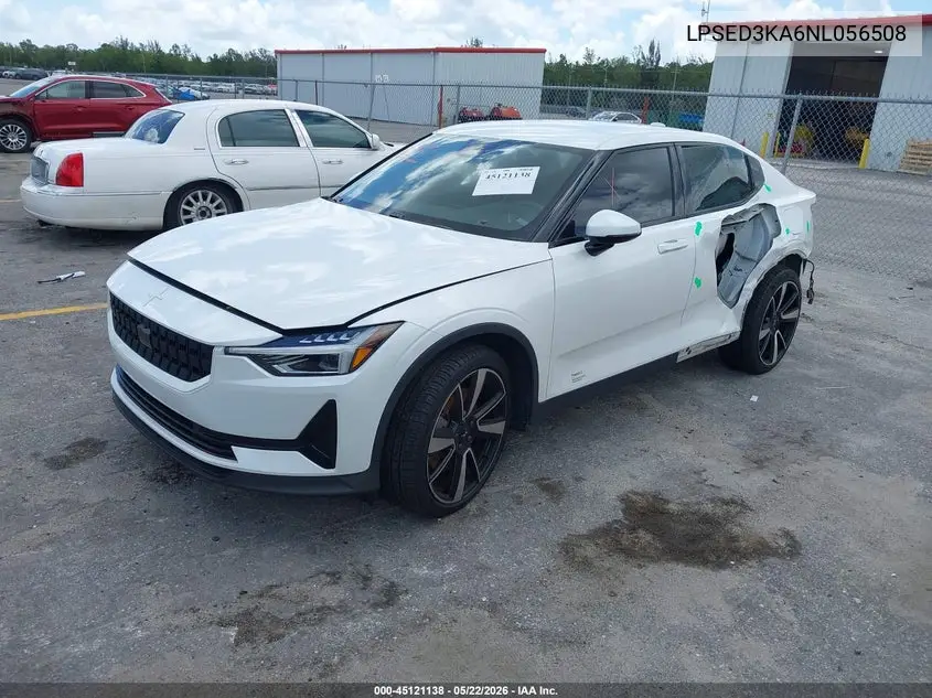 2022 Polestar 2 Long Range Dual Motor VIN: LPSED3KA6NL056508 Lot: 45121138
