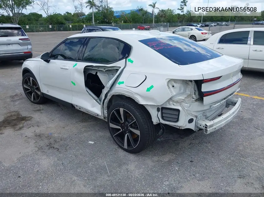 2022 Polestar 2 Long Range Dual Motor VIN: LPSED3KA6NL056508 Lot: 45121138