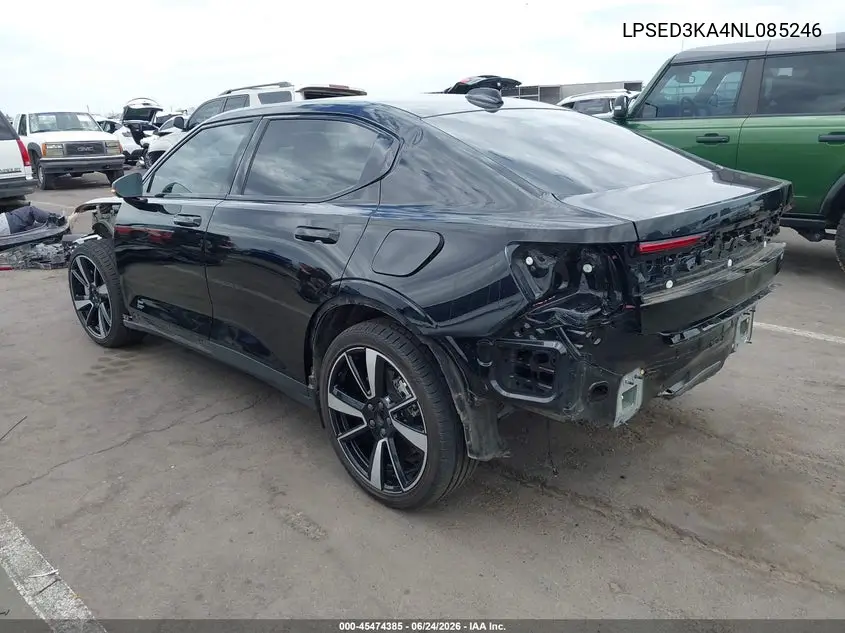 2022 Polestar 2 Long Range Dual Motor VIN: LPSED3KA4NL085246 Lot: 45474385
