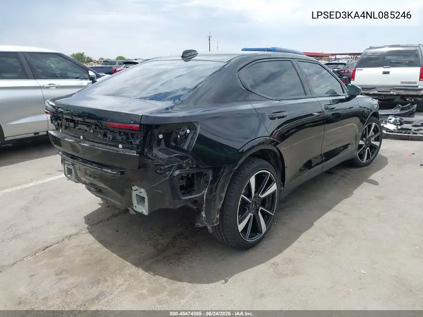 2022 Polestar 2 Long Range Dual Motor VIN: LPSED3KA4NL085246 Lot: 45474385