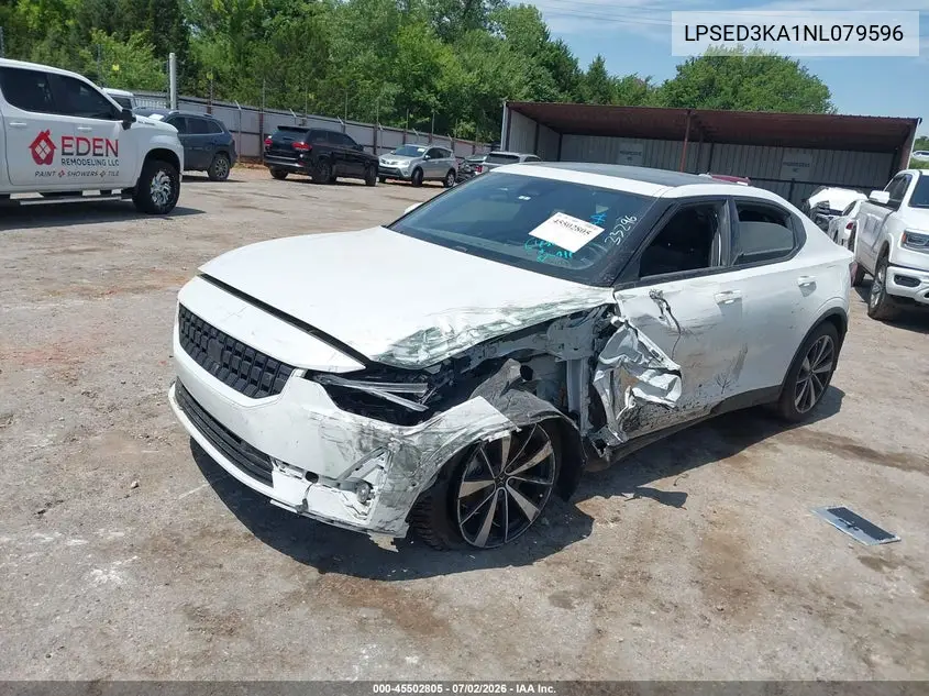 2022 Polestar 2 Long Range Dual Motor VIN: LPSED3KA1NL079596 Lot: 45502805