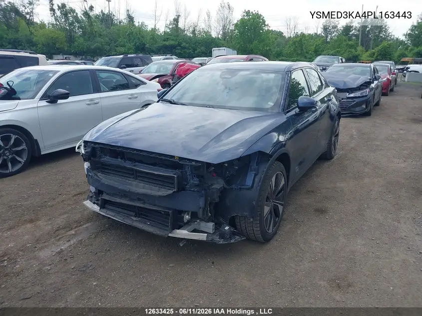 2023 Polestar 2 VIN: YSMED3KA4PL163443 Lot: 12633425