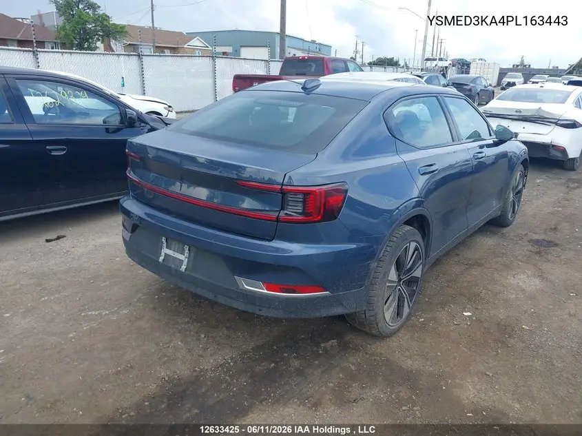 2023 Polestar 2 VIN: YSMED3KA4PL163443 Lot: 12633425