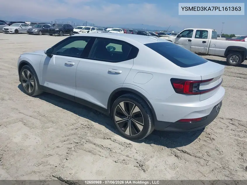 2023 Polestar 2 Long Range Dual Motor/Long Range Dual Motor Plus VIN: YSMED3KA7PL161363 Lot: 12650969