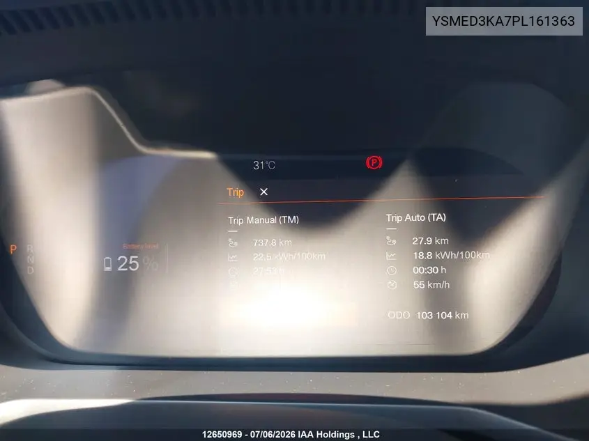 2023 Polestar 2 Long Range Dual Motor/Long Range Dual Motor Plus VIN: YSMED3KA7PL161363 Lot: 12650969