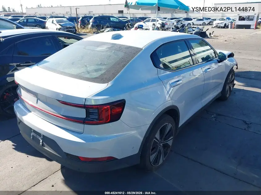 2023 Polestar 2 Long Range Dual Motor/Long Range Dual Motor Plus VIN: YSMED3KA2PL144874 Lot: 45241612