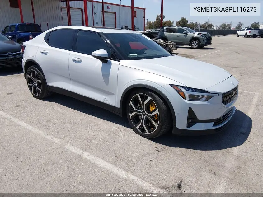 2023 Polestar 2 Long Range Dual Motor Bst Edition 230/Long Range Dual Motor Bst Edition 270 VIN: YSMET3KA8PL116273 Lot: 45275370