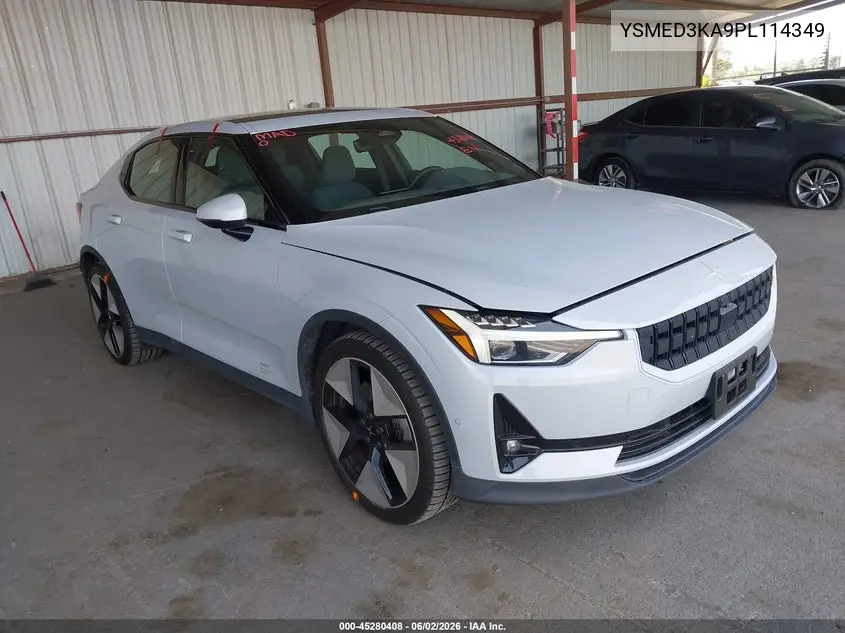 2023 Polestar 2 Long Range Dual Motor/Long Range Dual Motor Plus VIN: YSMED3KA9PL114349 Lot: 45280408