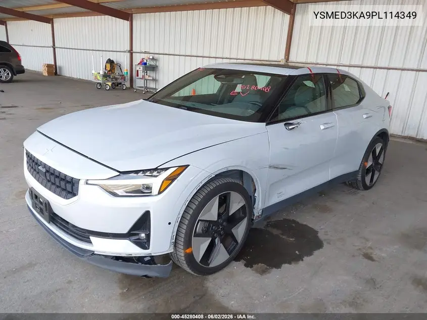 2023 Polestar 2 Long Range Dual Motor/Long Range Dual Motor Plus VIN: YSMED3KA9PL114349 Lot: 45280408