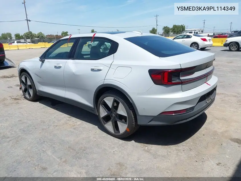 2023 Polestar 2 Long Range Dual Motor/Long Range Dual Motor Plus VIN: YSMED3KA9PL114349 Lot: 45280408