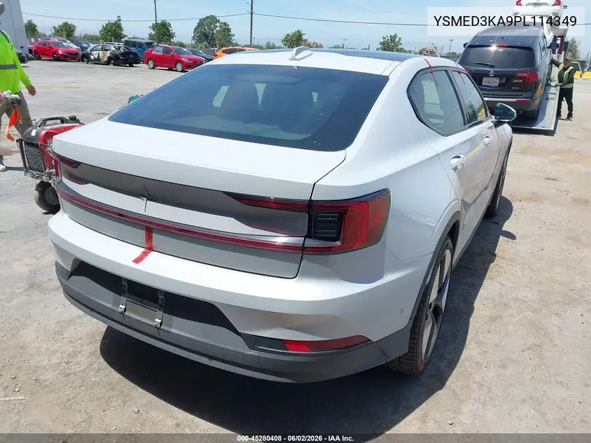 2023 Polestar 2 Long Range Dual Motor/Long Range Dual Motor Plus VIN: YSMED3KA9PL114349 Lot: 45280408