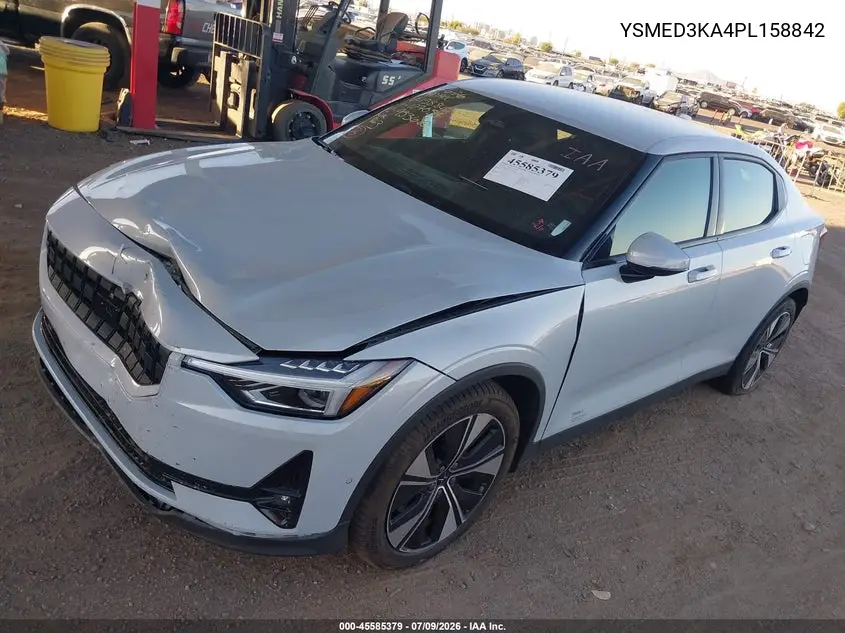 2023 Polestar 2 Long Range Dual Motor/Long Range Dual Motor Plus VIN: YSMED3KA4PL158842 Lot: 45585379
