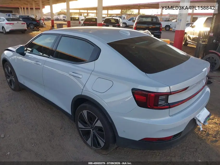 2023 Polestar 2 Long Range Dual Motor/Long Range Dual Motor Plus VIN: YSMED3KA4PL158842 Lot: 45585379