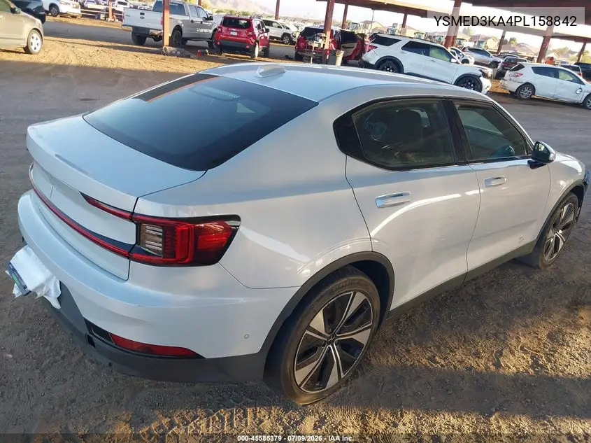 2023 Polestar 2 Long Range Dual Motor/Long Range Dual Motor Plus VIN: YSMED3KA4PL158842 Lot: 45585379