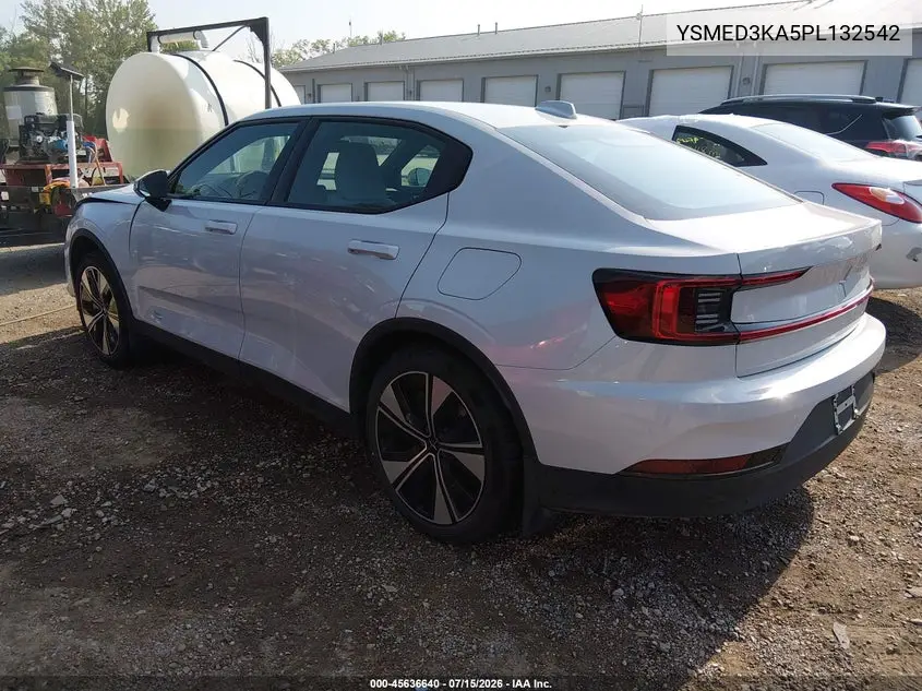 2023 Polestar 2 Long Range Dual Motor/Long Range Dual Motor Plus VIN: YSMED3KA5PL132542 Lot: 45636640