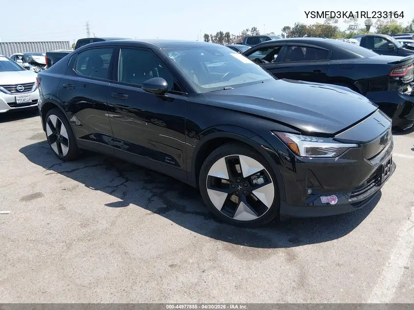2024 Polestar 2 Long Range Dual Motor/Long Range Dual Motor Plus VIN: YSMFD3KA1RL233164 Lot: 44977855