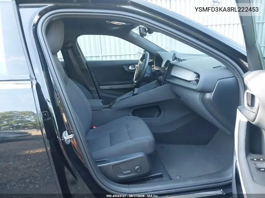 2024 Polestar 2 Long Range Dual Motor/Long Range Dual Motor Plus VIN: YSMFD3KA8RL222453 Lot: 45343127